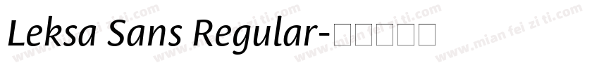Leksa Sans Regular字体转换